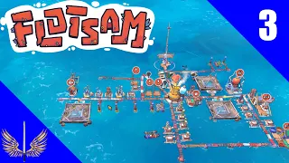 Flotsam Gameplay Showcase - Drifters Building the Floating City of Recycleton - Episode 3