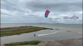 Кайтсерфинг в Анапе. Коса голенькая. Кайт школа Russian Wind. Ученик Ильдар.