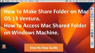 How to Make Share Folder on MAC OS  & How to Access Mac Shared Folder on Windows Machine