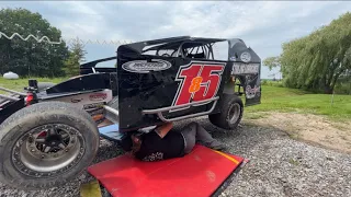 P2 finish & lots of rain @ Humberstone speedway night 2/3. August 6th/2023