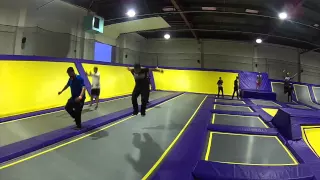 Epic Gravity Force Stunts ( Trampoline Park )