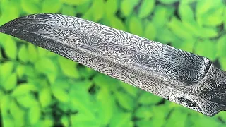 mosaic Damascus blades. New pattern! #mosaicdamascus #knifemaking #customknives