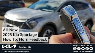 All-New 2023 Kia Sportage | How To Use Your Horn Feedback!