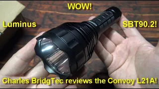 Convoy L21A Flashlight Review! (Luminus SBT90.2 LED, 5000 Lumens!)