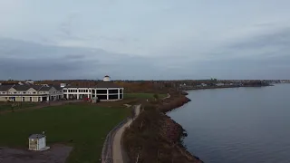 Downtown Summerside Boardwalk Prince Edward Island Drone