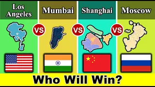Los Angeles Vs Mumbai Vs Shanghai vs Moscow | City Comparison | who will win ?