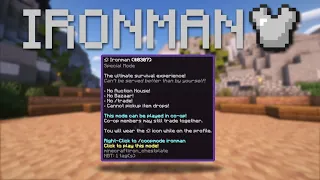 Welcome To Ironman... Hypixel Skyblock