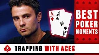 How to TRAP with ACES ♠️ Best Poker Moments ♠️ PokerStars
