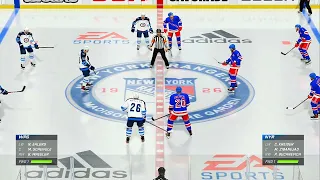 NHL 21 Gameplay New York Rangers vs Winnipeg Jets