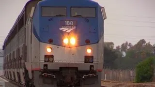 NEW CAMERA !!! CANON XA20 - Amtrak Trains in Irvine, CA (July 21st, 2013)