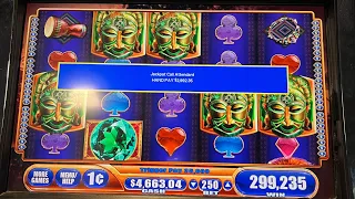 1,200X MASSIVE JACKPOT HANDPAY KING OF AFRICA 100 SPIN BONUS!