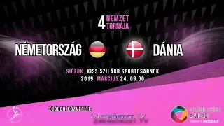 4 Nemzet Tornája Junior: Németország - Dánia Női Junior válogatott kézilabda mérkőzés