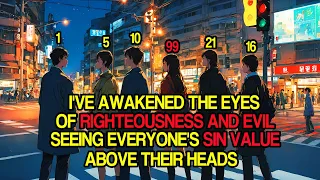 I've Awakened the Eyes of Righteousness and Evil, Seeing Everyone's Sin Value Above Their Heads.