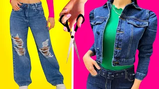 Maneiras Modernas de Reutilizar Jeans Velhos | Ideias de Customização de Roupas Legais RECYCLING