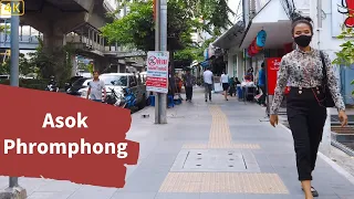 Walking around from Phromphong soi39 to Asok Station Sukhumvit Bangkok Thailand[4K] 2021