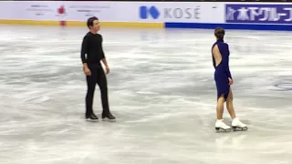 Tessa Virtue and Scott Moir Free Dance Practice SCI 2017