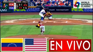 Venezuela Vs Estados Unidos En Vivo 🔴Donde Ver Venezuela Vs USA En Vivo Clásico Mundial de Beisbol