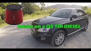 Audi Q5 3.0 TDI Cone Filter MOD!!!