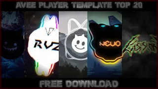 Top 20 Best Avee Player Template 2021 (Download link In Description)