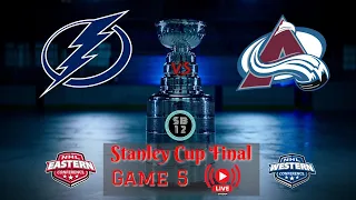 🔴TAMPA BAY LIGHTNING vs. COLORADO AVALANCHE - Live NHL Playoffs - GAME 5 - Play by play 06/24/22