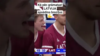 Latvija skolo Brazīliju 104:84! #sports #basketbols #pasauleskauss #kurucs #zagars #bertans #latvija