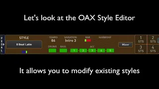 Wersi OAX Style Editor Part I