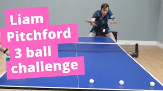 Liam Pitchford 3 ball challenge + competition winner announced