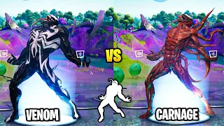 Venom vs. Carnage in Fortnite Battle Royale