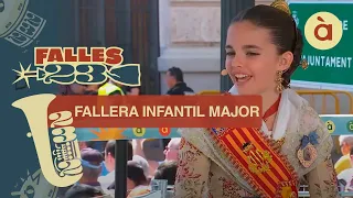 Paula Nieto, fallera major infantil de València, amb À Punt Mèdia