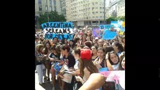 video 1D 5 years Of the band One direction (Video from Argentina),.