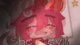 💥TOP 10💥 😈She's evil😈 🌈FNAF gacha memes🌈