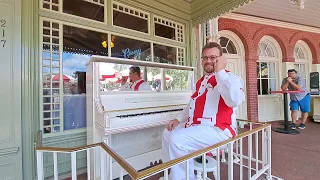 Mother's Day 2023 - Jeremie on the Piano at Casey's Corner, Magic Kingdom, Walt Disney World Resort