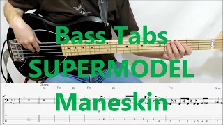 Maneskin - Supermodel (BASS COVER TABS)