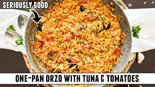 One-Pan Orzo with Tuna & Tomatoes | Budget-Friendly 20 Minute Recipe