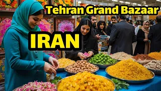 Walking in the busiest place | Tehran Grand Bazaar near Nowruz 1403 | IRAN TEHRAN 2024 vlog ایران