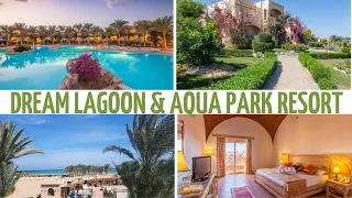 Обзор отеля DREAM LAGOON & AQUA PARK RESORT 5. Питание, территория, пляж, море. Египет 2021.