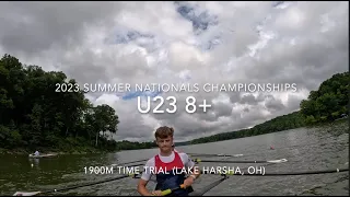 Time Trial Summer National Championships 2023 || Selection Development U23 8+ || Cox Recording