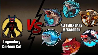 Legendary Cartoon Cat Vs All Legendary Megalodons | Most Epic Video