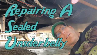 DIY RV Underbelly Repair | Coroplast Repair | rv repairs and upgrades