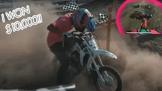 INSANE PIT BIKE RACE!!! KAYDEN WINS $10,000