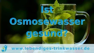 Osmosewasser - ist es wirklich gesund?