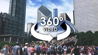 360 VR video of Chicago City Tour shot on ALLie 360 Camera / Tour de la Ciudad de Chicago en 360 VR