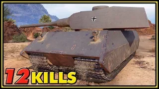 VK 100.01 (P) - 12 Kills - 1 vs 6 - World of Tanks Gameplay