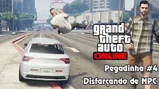 GTA V Online: Pegadinhas #4 - Disfarçando de NPC para Atropelar Players