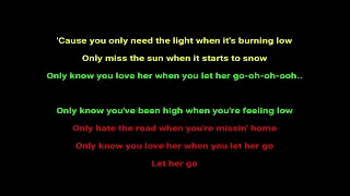 Chris Martin let her go official lyrics