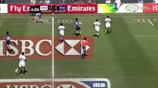 World Series 7s Dubai 2013/2014. Мужчины. Четверть финал за чашу №3. Самоа - Франция