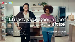 [LG at CES2021] LG InstaView Door-in-Door Refrigerator - Scott Conant & Tabitha Brown