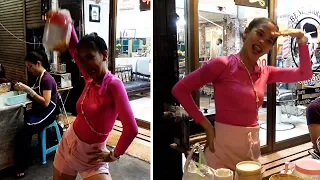 Thai Girl Busts Awesome Dance Moves Selling French Fries