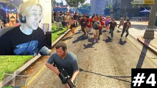 xQc Playing GTA V Story Mode But In Chaos Mode Highlights #4