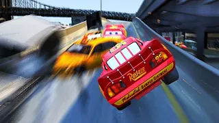 GTA 4 Crazy Lightning McQueen Car Crashes Compilation Ep. 4 | GTA IV Real Car Crashes